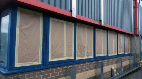 After cladding Re-Branding Dorking