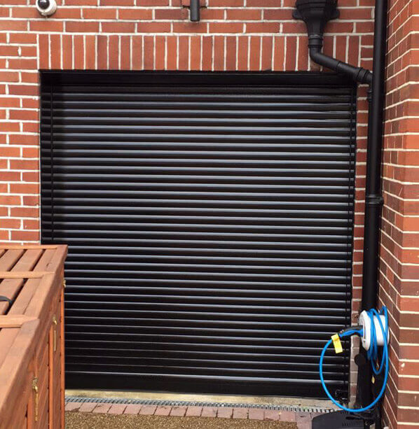 After garage door refurbishment Fleet