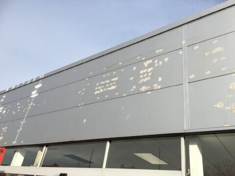 on-site cladding paint spraying Peterborough