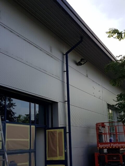 Cladding paint spraying Dorking